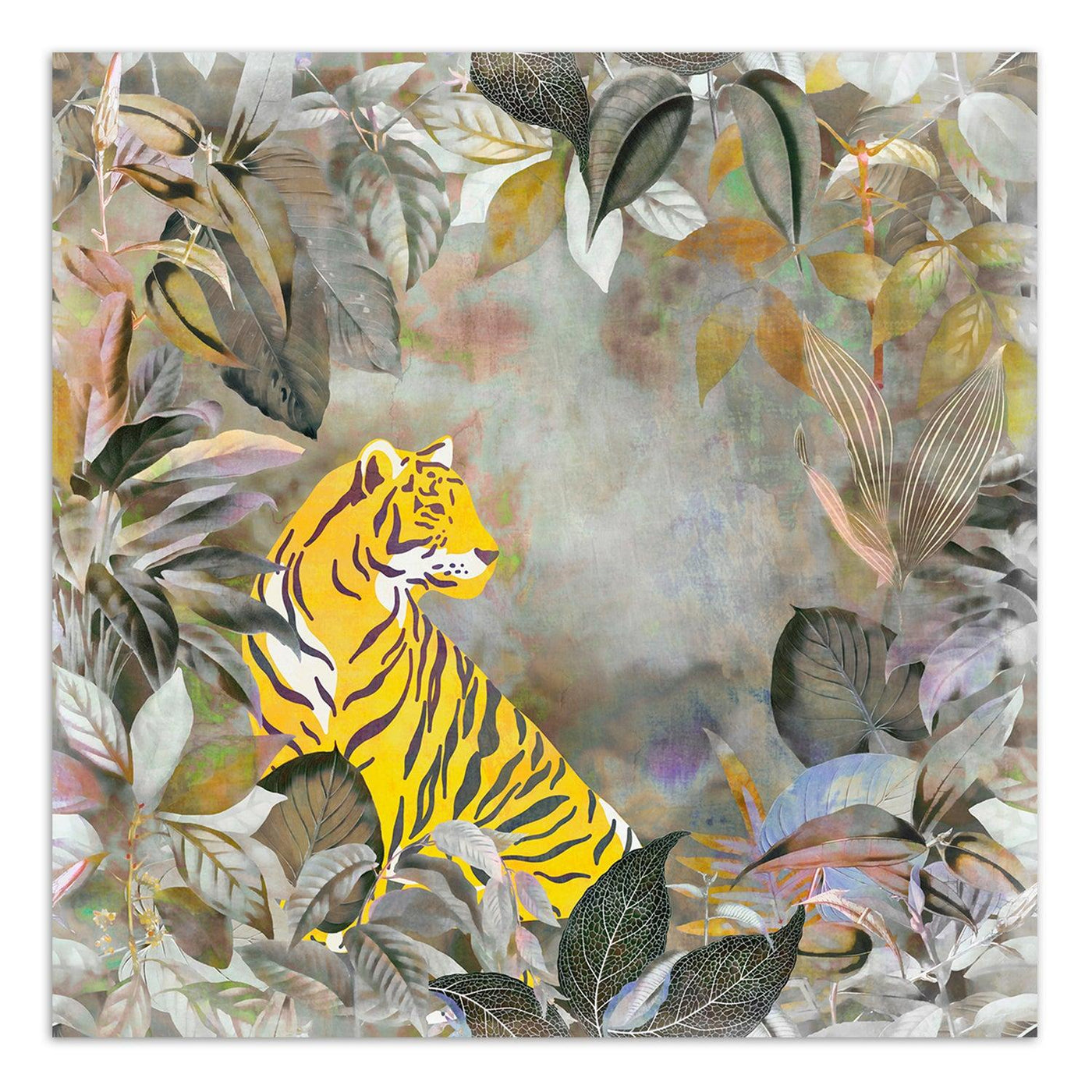 Fototapete, Tiger abstrakt gelb - Andrea Haase