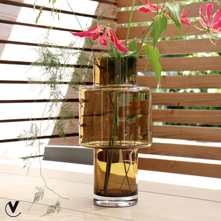 Vase Glas - Cognac - Juba M - H40 B20