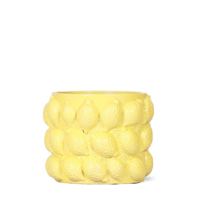 Zitronentopf gelb 12 cm