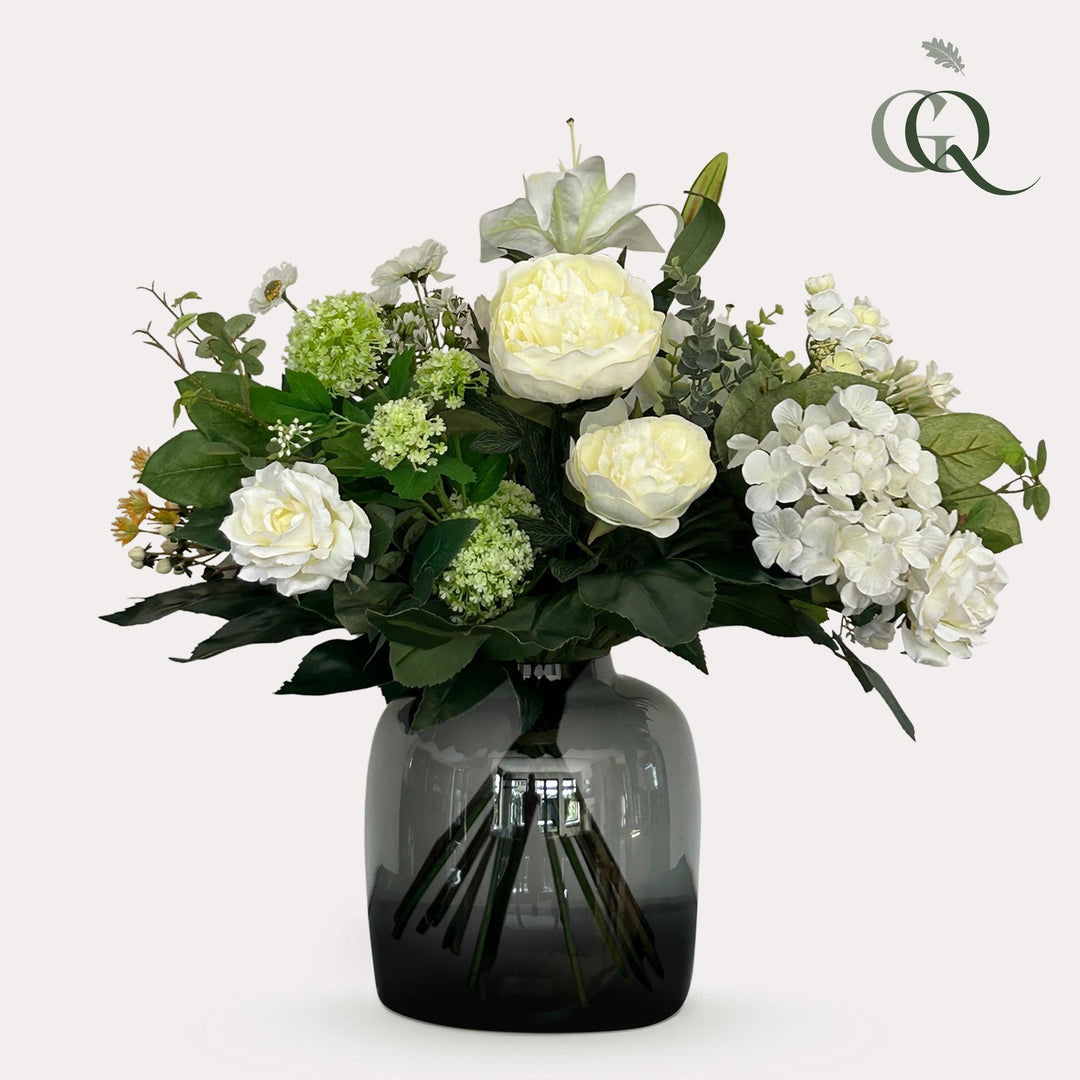 Kunstblumen - Bouquet M - White Dream - 60 cm