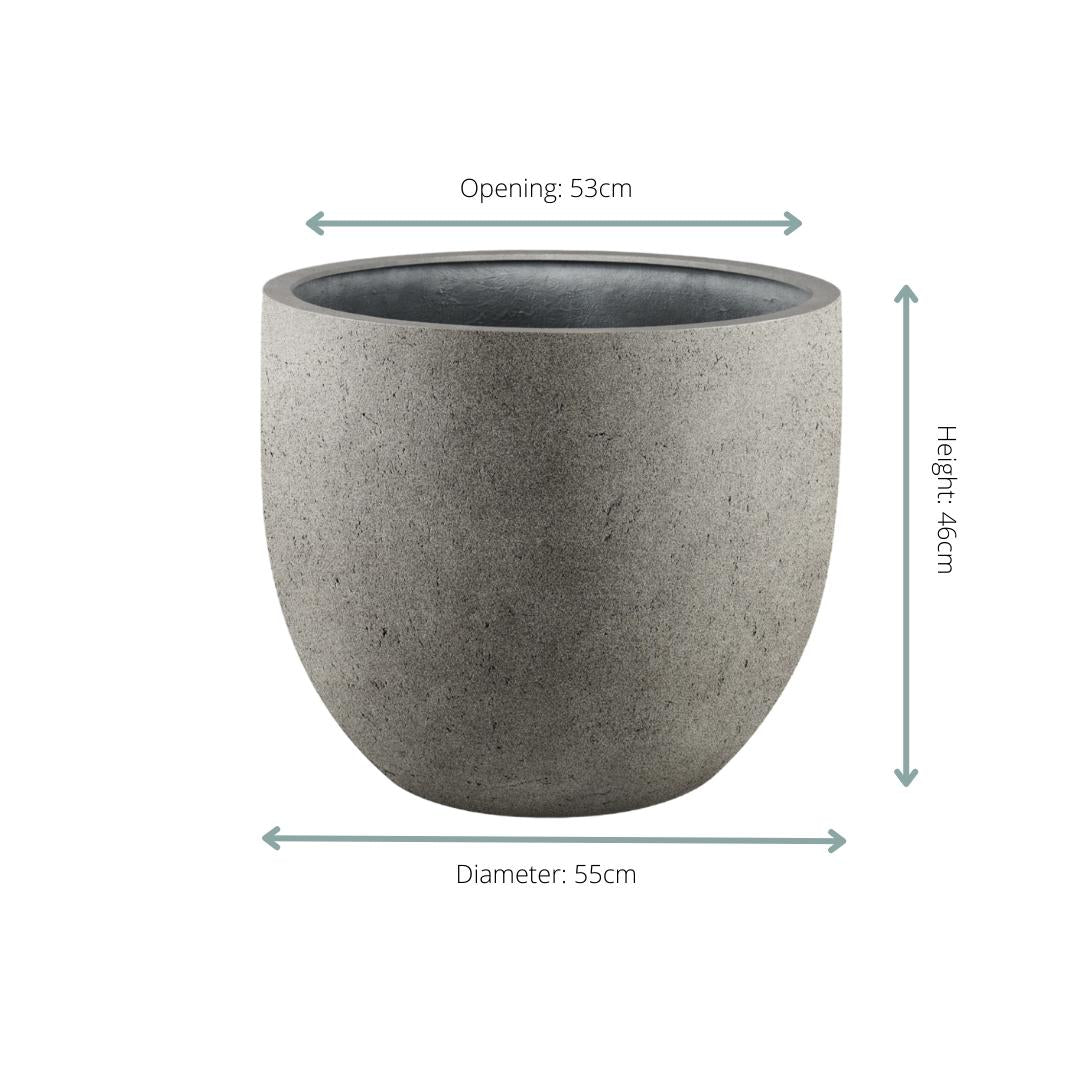 Pot Grigio New Egg Natural Concrete - D55 x H46