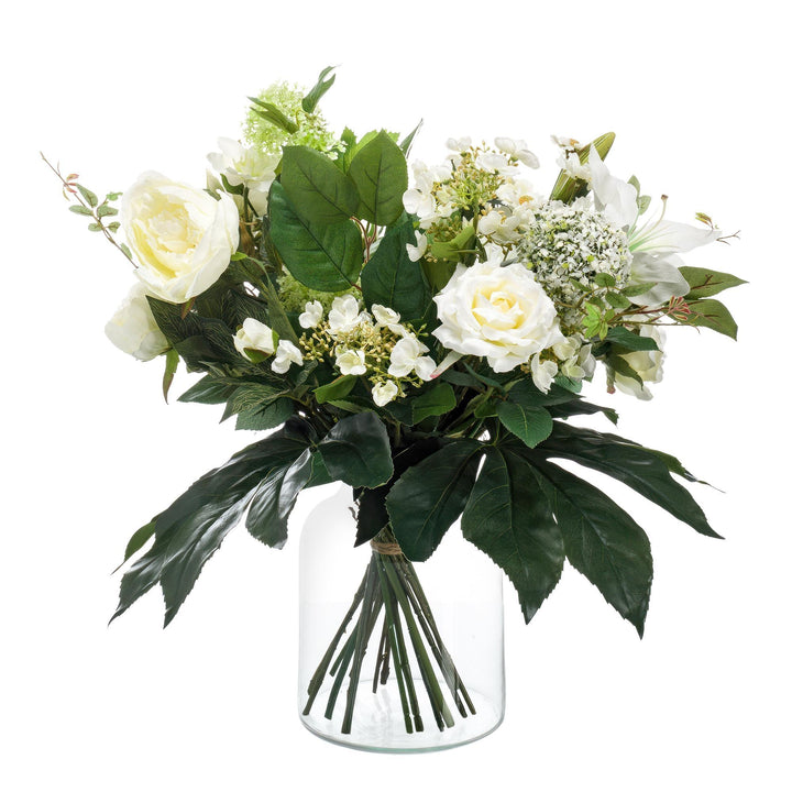 Kunstblumen - Bouquet M - White Dream - 60 cm