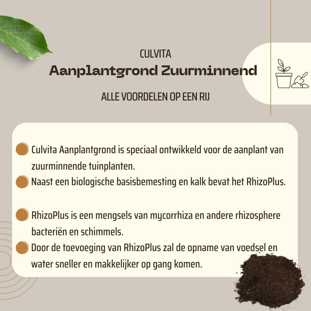 Culvita - Bio-Pflanzerde säureliebend 40 Liter - geeignet u.a. für Azalee, Hortensie und Rhododendron.